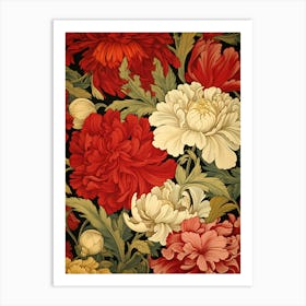 Peony Wallpaper 7 Art Print