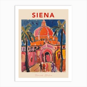 Siena Italia Travel Poster Art Print