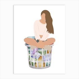 Art print, wallart, laundry basket..212 Art Print