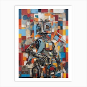 Scrap Robot Art Print