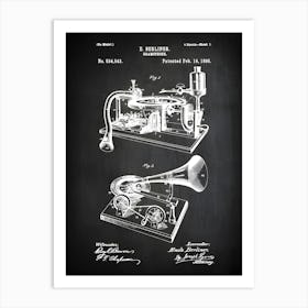 Gramophone, Gramophone Print, Gramophone Poster, Gramophone Art, Gramophone Patent, Gramophone Decor, Gramophone Wall Art, Mp5431 Art Print