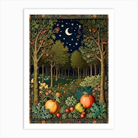 William Morris Pumpkins In The Forest Art Print