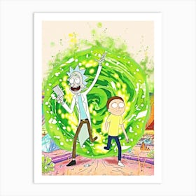 Rick And Morty 4 Art Print