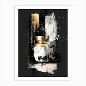 Gold Vase Canvas Print 3 Art Print