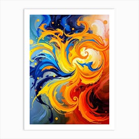 Flux Schnell A Mesmerizing Abstract Artwork That Exudes Dynami 0 Poster