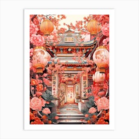 Chinese New Year Decorations 8 Art Print