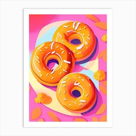 Cinnamon Sugar Donuts Dessert Pop Matisse 1 Flower Art Print