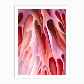 Georgia O'Keeffe - Red Hills with Flowers - 1937 Art Print
