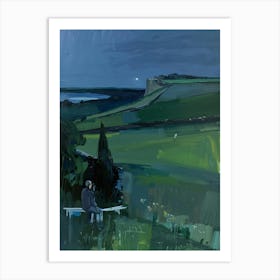 'Landscape At Night' Art Print