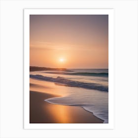 Sunset On The Beach Art Print