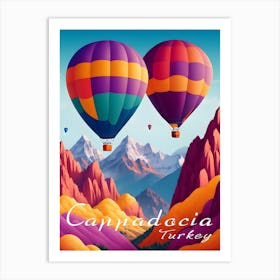 Cappadocia Hot Air Balloons Turkey Art Print