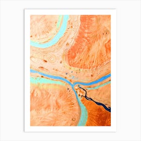 River In The Desert Art Print