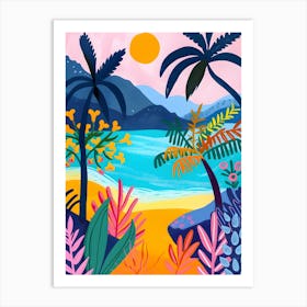 Tropical Beach 1 Poster