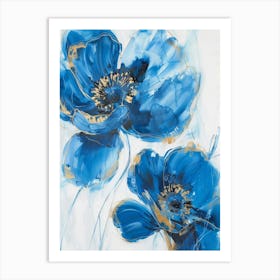 Blue Poppies 19 Art Print