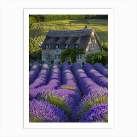 Lavender Fields In France 1 Art Print