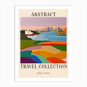 Abstract Travel Collection Poster Sydney Australia 1 Art Print
