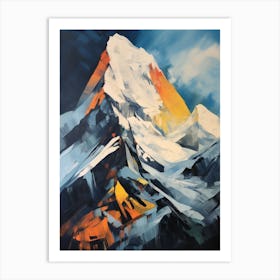 Annapurna Nepal 2 Mountain Painting Art Print