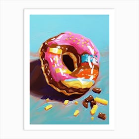 A Doughnut Oil Painting 2 Art Print