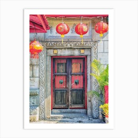 Door In Chinatown Art Print