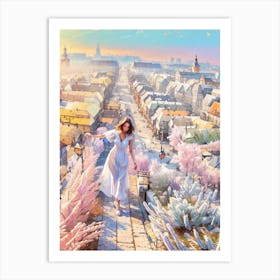 City In Bloom Art Print