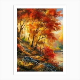 Autumn In The Forest 2 Art Print