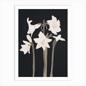 White Flowers 5 Art Print