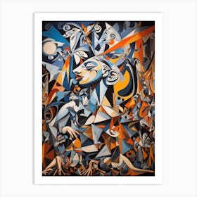 Guernica - Fractalized 1 Art Print