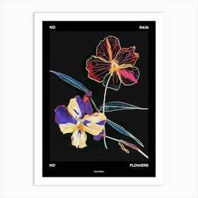 No Rain No Flowers Poster Wild Pansy 3 Art Print