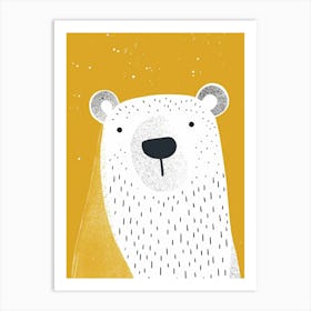 Yellow Polar Bear 1 Art Print