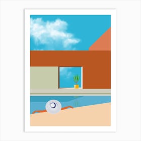 Pool House Art Print