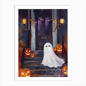 Halloween Ghost Art Print