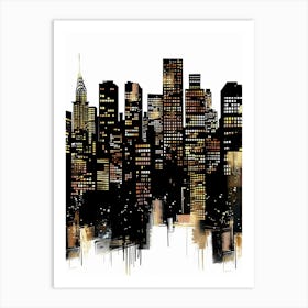 New York City Skyline Art Print