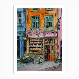 Bergen Book Nook Bookshop 1 Art Print