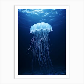 Irukandji Jellyfish Ocean Realistic 4 Art Print