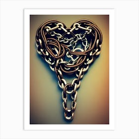 Heart Of Chains Art Print