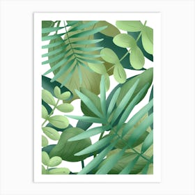 Jungle Leaves Art Print