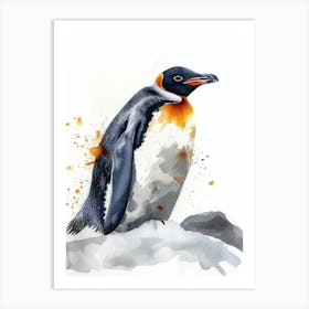 Humboldt Penguin Petermann Island Watercolour Painting Paint F18fd96f 9327 43b5 A87d Fe01524abddc 1 Art Print