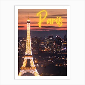 Paris At Night 2 Art Print