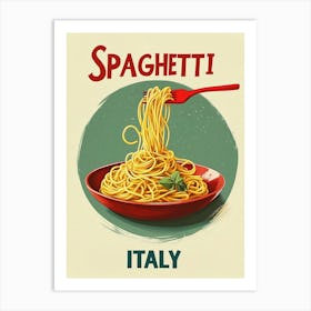 Spaghetti Italy Art Print