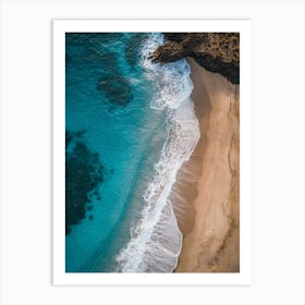 Aerial View Of A Beach 149 Art Print