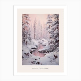 Dreamy Winter National Park Poster  Oulanka National Park Finland 1 Art Print