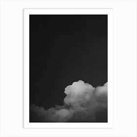 Cloud Wall Art Painting Black Night Sky Print Detail A Art Print