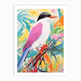 Colourful Bird Painting Common Tern 2 Art Print