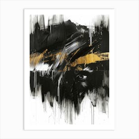 Black And Gold 52 Art Print