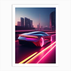 Futuristic Car Art Print