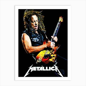 Kirk Hammett Metallica band music 5 Art Print