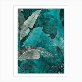 Tropical Leaves 27 Art Print