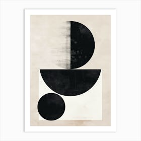 Monywa Stone Park Bauhaus Minimalist Art Print