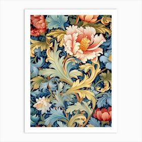 Floral Wallpaper 311 Art Print