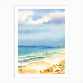 Tanjung Aru Beach 2, Kota Kinabalu, Malaysia Watercolour Art Print